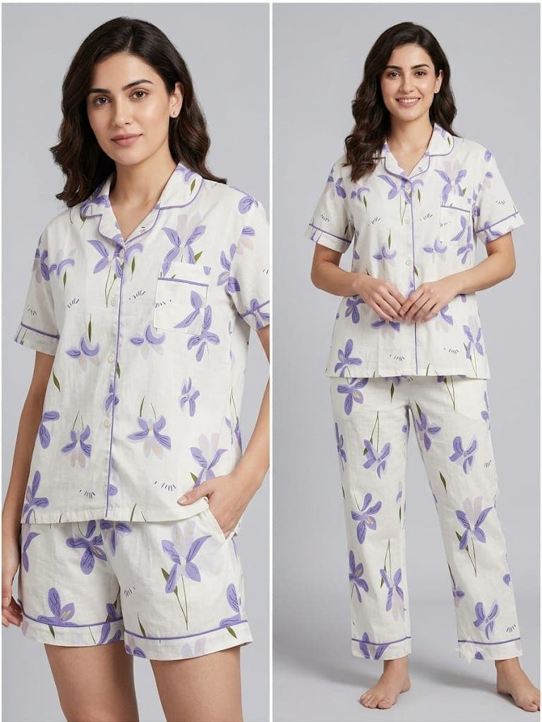 Blue Tulip Night Suit