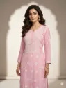 Royal Blush Bloom Lakhnavi Suit