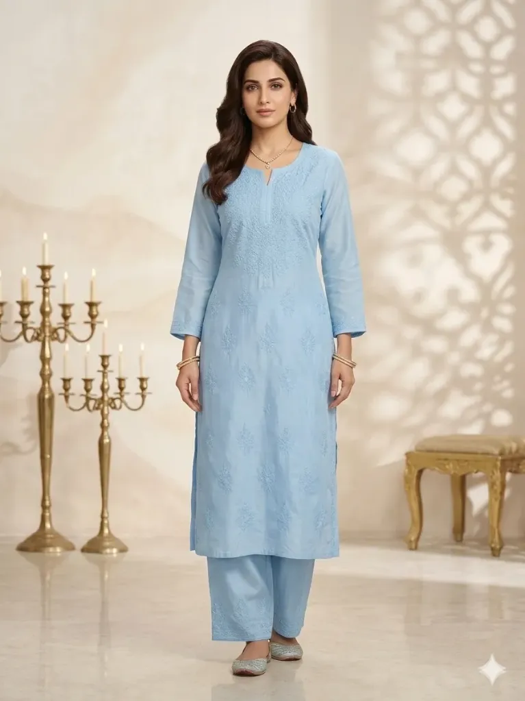 Sky Serenity Lakhnavi Suit