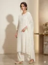lvory Mirror Chikankari Suit