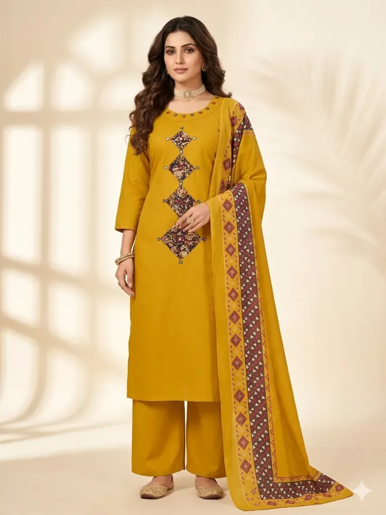 Mustard Rangrez Suits