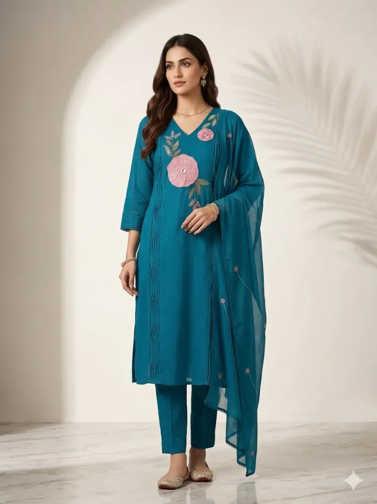 Blue Petals Suits