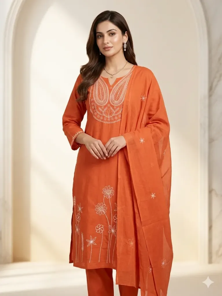 Rustic lvory Thread Suits
