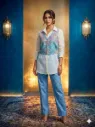 Sky Bloom Layered Co-ord Set
