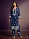 Royal Blue Lucknowi Suit