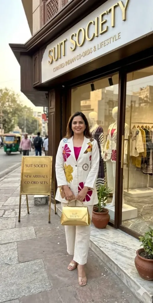 Jute Blazer Co-Ord Set