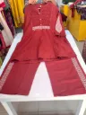 Red Cotton Co-Ord Set