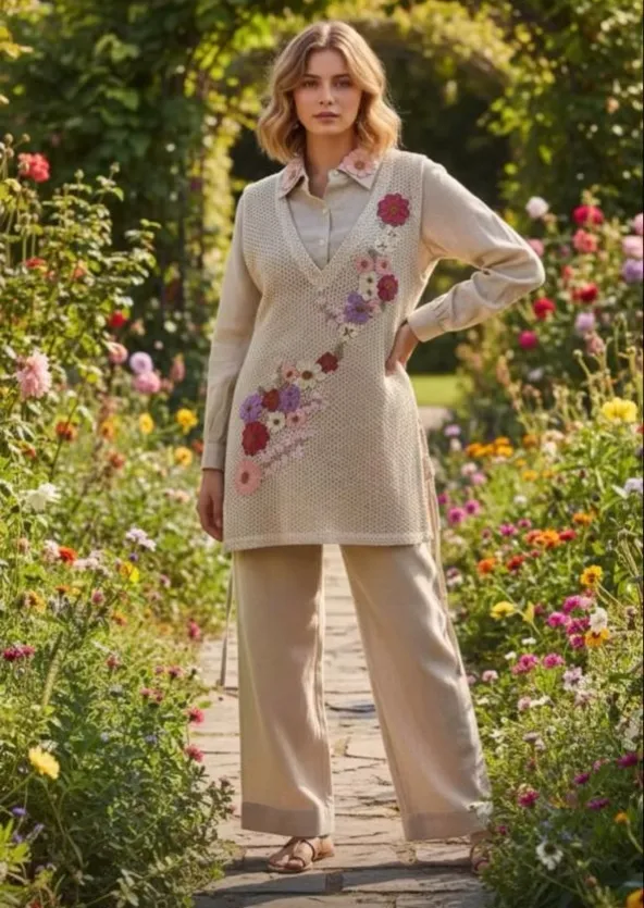 Jute Co-Ord Set with Shirt