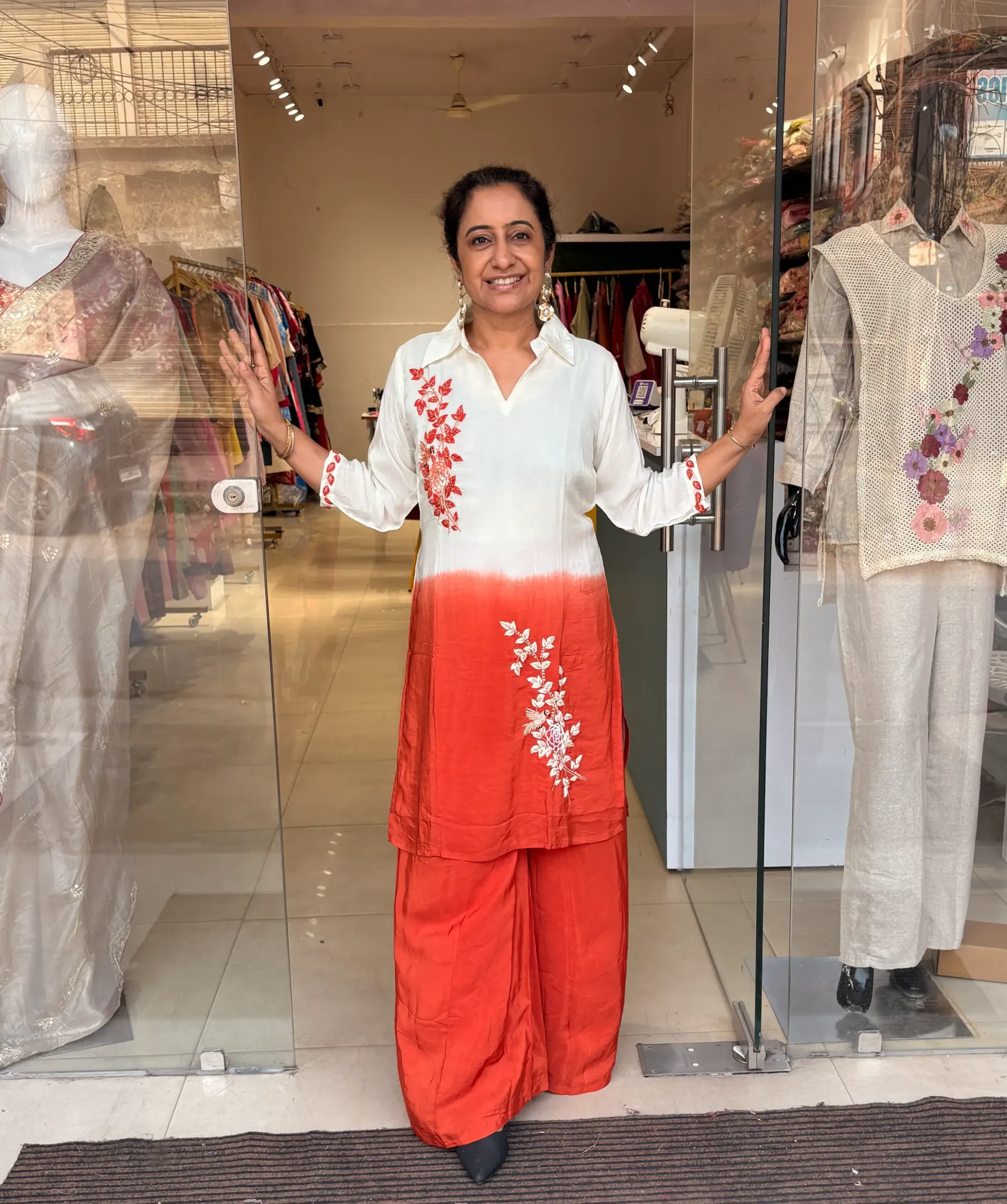 Ombre Rust Crepe Co-ord