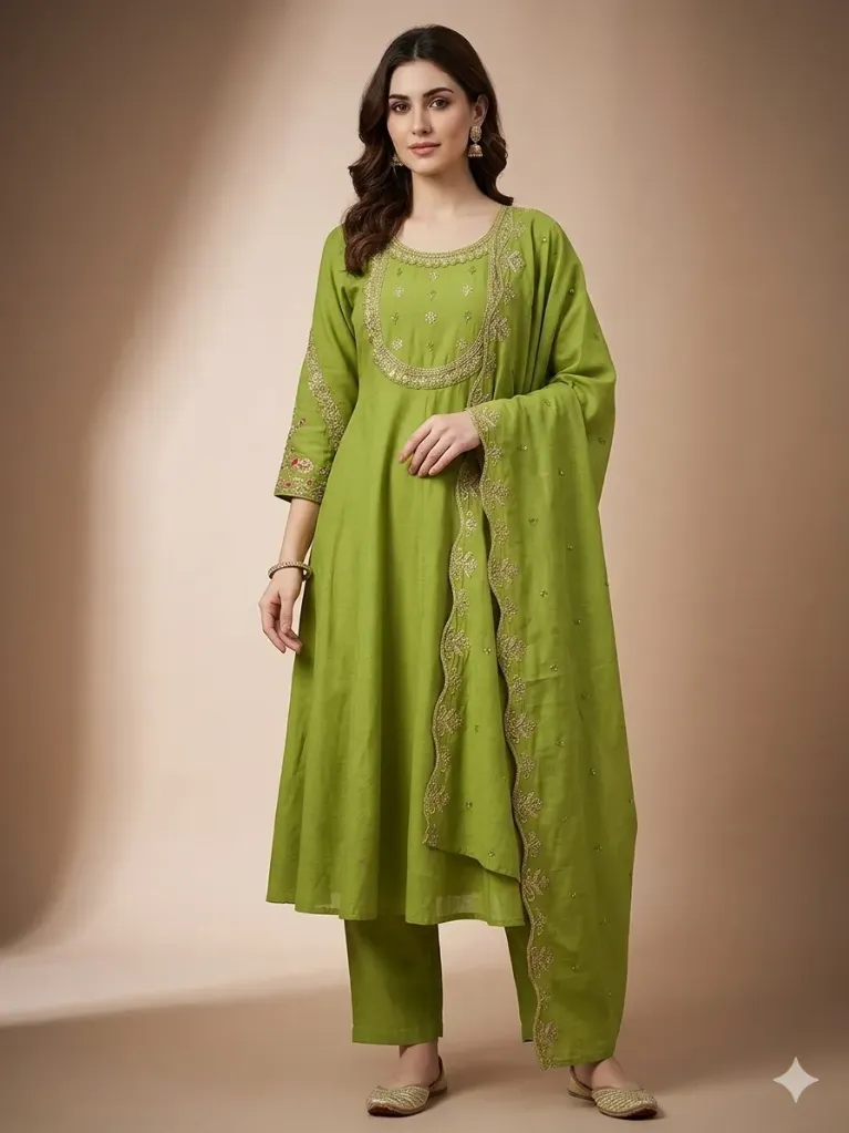 Mul Chanderi Suit
