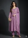 Cutdana Pearl Royal Purple Designer Suit