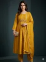 Cutdana Pearl Royal Yellow Designer Suit