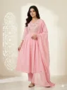 Blooming Elegance Pink Floral Fantasy Suit
