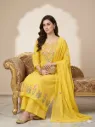 Blooming Elegance Yellow Floral Fantasy Suit