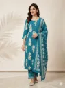 Azure Blossom Blue Suit