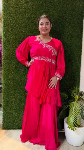 [RS990092] Pink stylish coord